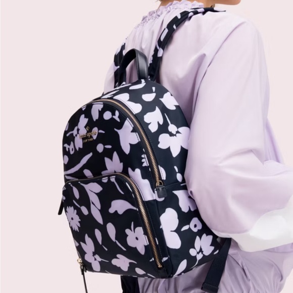 Kate Spade Floral Navy and Pink Backpack main image 6